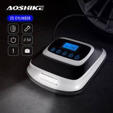 Цифровой автомобильный насос AOSHIKE для надувания шин, автомобильный портативный мини-воздушный компрессор для автомобилей, колесных шин, Электрический мини-насос 12 В 2024 - купить недорого
