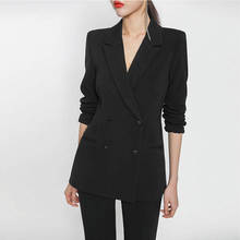 Bella philosophy 2020 spring women solid Elegant buttons blazer Office Lady double breasted work suit female Notched streetwear 2024 - buy cheap