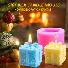 Caixa de presente de natal, molde de vela com aroma, molde de gesso para faça você mesmo, bolo, sabão, decoração de natal para casa 2024 - compre barato