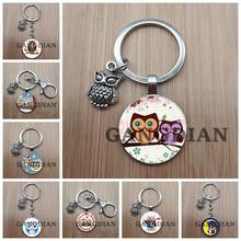 Girl's cute cartoon owl keychain boy car animal keychain charm women bag key ring teacher gift 2024 - buy cheap