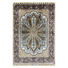 Шелковый ковер ручной работы с турецким дизайном 2 'x 3', домашний декор, коврик с узлом 2024 - купить недорого