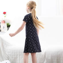 Платья Одежда для девочек Хлопковое летнее платье для маленьких девочек платье принцессы детская одежда с короткими рукавами для девочек От 1 до 13 лет 2024 - купить недорого