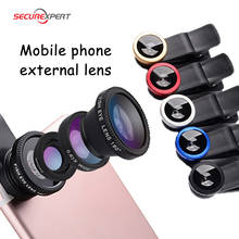 Fish Eye Lens Wide Angle mobile phone lens 0.67X Wide Angle Macro HD Camera  Universal for iPhone Android Phone 2024 - купить недорого