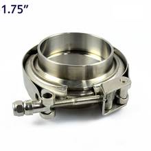 ZUCZUG 1.75" metal clench nut SS304 high anti rust exhaust downpipe quick opening vband clamp flange assembly 2024 - buy cheap