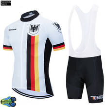 2020 Germany National Team Cycling Clothing 12D Pad Shorts Bike Jersey Mens Quick Dry Bicycle Wear Summer Cycling Jerseys 2024 - buy cheap