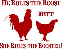 For Rooster Hen Roost Chicken Fowl Family Truck Window Vinyl Decal Sticker Car Styling 2024 - buy cheap