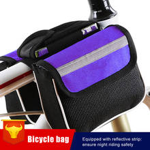 Bolsas de tubo delantero para bicicleta, funda impermeable para teléfono móvil, bolsa para SILLÍN de montaña, accesorios para bicicleta 2024 - compra barato