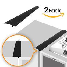 2 Pack Kitchen Silicone Stove Counter Gap Cover Heat Resistant Gap Filler Guard Space Filler Seal T Strip Dust Spill Proof Tool 2024 - buy cheap