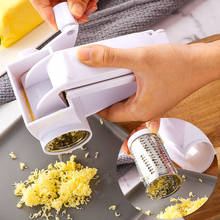 Rallador de queso giratorio a mano multiusos, rebanador de queso tres en uno, accesorios de cocina cepilladora de Yogurt 2024 - compra barato
