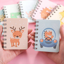 8*10.5cm Mini Small Coil Deer Blank Cute Pocket Notebook Notepad Paper Planner for School Student Supplies Office Stationery 2024 - buy cheap