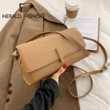 Роскошная дизайнерская женская сумка на плечо 2021, сумка-мессенджер из искусственной кожи, сумки с ручками, однотонные Женские квадратные сумки через плечо 2024 - купить недорого