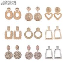 20style Vintage Statement Earrings For Women Geometric Square Round Dangle Drop Earrings Gold Metal Earings Fashion Jewelry 2024 - buy cheap