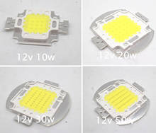 Lámpara LED COB integrada de alta potencia, diodo SMD, luz blanca, bricolaje, 12V-15V, 10W, 20W, 30W, 50W 2024 - compra barato