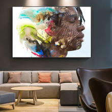 Abstract Painting African Black Women Pictures Canvas Paniting Poster Modern Wall Art Oil Painting Home in Livingroom Decor 2024 - buy cheap