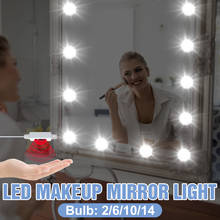 Bombilla Led para espejo de maquillaje, lámpara de pared con Sensor de movimiento, barrido manual, USB, 5V 2024 - compra barato