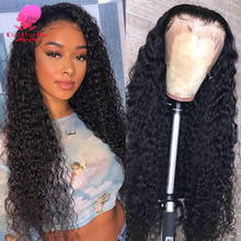 13x4 360 Kinky Curly Lace Closure Wig 26 28 30 32 Inch 4x4 Peruvian Long Human Hair Lace Frontal Wigs PrePlucked for Black Women 2024 - buy cheap