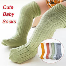 PUDCOCO Kids Toddler Infant Baby Girls Boys Solid Anti-Slip Knitted Long Socks Knee High Sock Tights Leg Warmer Stockings 0-5Y 2024 - buy cheap