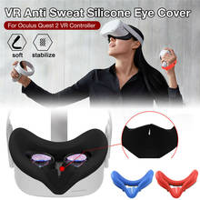 1pc substituição silicone máscara de olho para oculus quest2 vr óculos sombreamento suor à prova venda acessórios para oculus quest2 2024 - compre barato