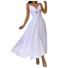 V-neck 3d Printing Dress Ladies Strapless Dresses Womens Holiday Fashion Dress Ankle-length A-line Femme Robe Beach Style Girls 2024 - buy cheap