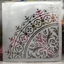 30*30cm M L Mandala 1/4 Wheel Round DIY Layering Stencils Painting Scrapbook Coloring Embossing Album Decorative Template 2024 - buy cheap