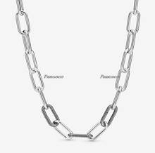 925 Sterling Silver Necklace Me Link Snake Chain Pattern Necklace For Women Bead Charm Diy Fashion Jewelry 2024 - buy cheap