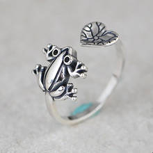 Yungqi Boho Vintage Animal Frog Ring for Women Artistic Design Retro Opening Resizable Unisex Female Statement Finger Rings Gift 2024 - buy cheap