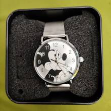 Роскошные Брендовые женские часы с Микки Маусом reloj 2021 новые модные кварцевые часы с металлической сеткой из нержавеющей стали наручные часы Montre femme 2024 - купить недорого