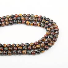 Natural Stone Beads Color Tiger Eye Stone Round for Jewelry Making Beadwork DIY Bracelet Necklace 6/8/10/12mm 2024 - buy cheap