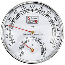 Medidor de temperatura e umidade doméstica, higrômetro para sala de sauna, medidor de temperatura e umidade em parede, 1 peça 2024 - compre barato