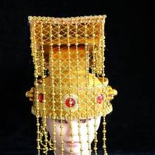 Sombrero colgante de la corona del Emperador de la antigua China, cortina colgante de la Ópera de Beijing, sombrero del rey del dragón, Han Tang Song Ming Dynasty 2024 - compra barato