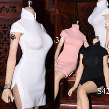 Vestido Cheongsam de seda de hielo, figura de Acción Femenina de 12 ", de Color sólido, 1/6 2024 - compra barato