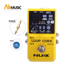 Nux loop pedal de efeito de guitarra, grava e repara fases de música como faixas 2024 - compre barato