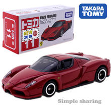 Takara Tomy Tomica-coche Ferrari ENZO a escala 1/62 para niños, juguete de vehículo a Motor, modelo de Metal fundido a presión, coleccionables, No.11 2024 - compra barato