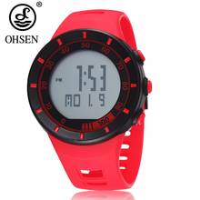 Reloj Digital de pulsera para mujer, cronómetro deportivo resistente al agua, de silicona, Led, electrónico, Color Rojo 2024 - compra barato