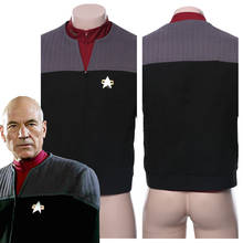 Star Cosplay Trek Generations Coat Jean-Luc Picard Costume Halloween Carnival Cosplay Suit Custom Made 2024 - buy cheap