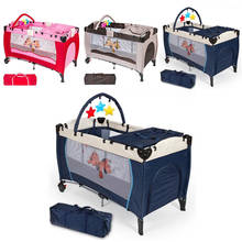 Portable folding baby crib play bed travel baby multifunctional bedding sets baby cot game bed newborn baby bassinet HWC 2024 - buy cheap