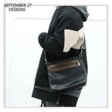 New Fashion Small Messenger Bag Genuine Leather Luxury Handmade Men Casual Crossbody Shoulder Handbag Lovers Storage Satchel 2024 - buy cheap