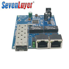 Гигабитный медиаконвертер 10/100/1000 м 1 sfp 2 rj45 волоконно-оптический коммутатор Ethernet для Ip-камеры 2024 - купить недорого