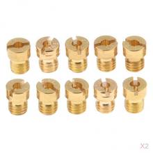 20x M5 Thread Main Jets for Keihin OKO PE PWK Carburetor 108 110 112 114 115 116 118 120 122 124 2024 - buy cheap