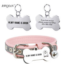 Custom Pet ID Tag Keychain Stainless Steel DIY Dog Cat Id Tags Personalized Carve Name Telphone Icon Number Pet Collar Nameplate 2024 - buy cheap