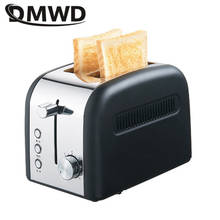 DMWD Multifunctional Electric Toaster 2 slice Automatic Bread Baking machine Stailess steel Toast Sandwich oven with crumb trays 2024 - buy cheap
