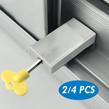 Ventana corredera ajustable de aluminio, marco de puerta con llaves para el hogar, ventana de oficina, herramientas duraderas, 40 #2/4 Uds. 2024 - compra barato