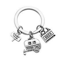 Camping Keychain Camper Gift Camping Jewelry Travel Gift Trailer Keychain Gifts for Camp Lover Key Ring 2024 - buy cheap