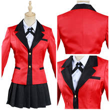 Kakegurui-traje de Gambler Yomoduki Runa, traje de cosplay, camisa, falda, trajes para carnaval y Halloween 2024 - compra barato