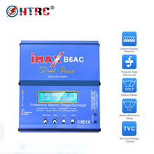 Htrc-carregador de controle remoto, 80w, imax b6ac, carregador de balanço com dois canais, b6, ac, li-ion, nimh, nicd, lipo, tela lcd digital, descarregador 2024 - compre barato