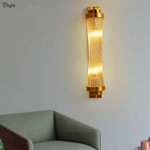Lámpara Led giratoria de pared para sala de estar, Luminarias modernas de lujo, Luminarias de cristal, Luminarias de iluminación interior 2024 - compra barato