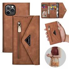 Handbag Phone Case for iPhone 12 Pro Fashion Crossbody Strap Folio Magnetic Leather Cover for iPhone 13 Mini 11 Pro XR XS  7 8 2024 - buy cheap