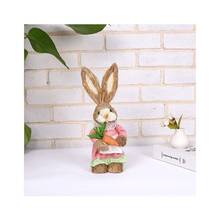 Cute Straw Rabbit Bunny Easter Decorations Holiday Home Garden Wedding Ornament Drop shipping 2024 - buy cheap