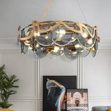 Postmodern Light Luxury Living Room Lamp Chandelier Simple Glass Bedroom Dining Nordic Creative Personality Bar Crystal Lamp 2024 - buy cheap
