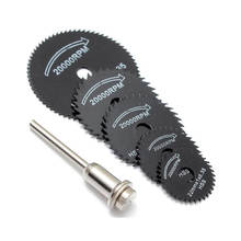 6pcs Mini Circular Saw Blade Set HSS Cutting Disc Rotary Tool Accessories Compatialble for Dremel - Wood Plastic Aluminum 2024 - buy cheap
